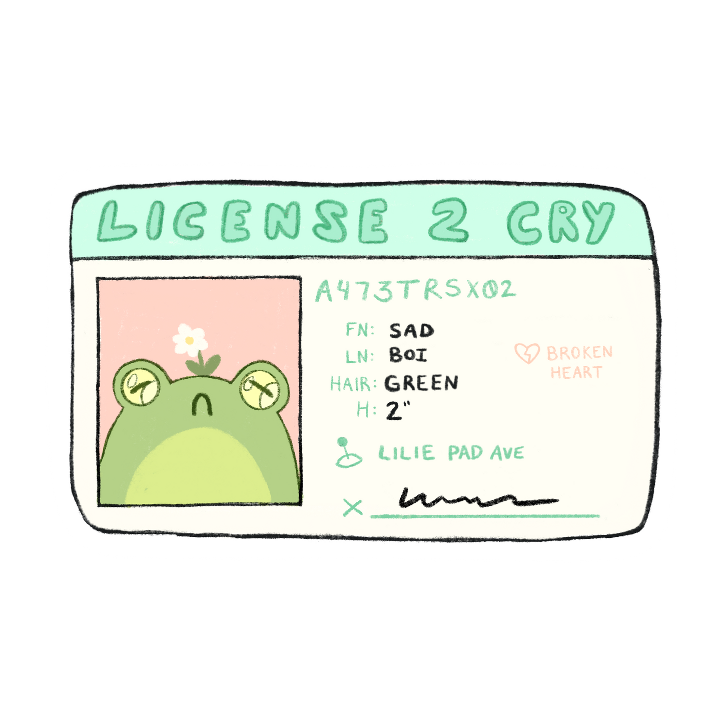 License to Cry sticker