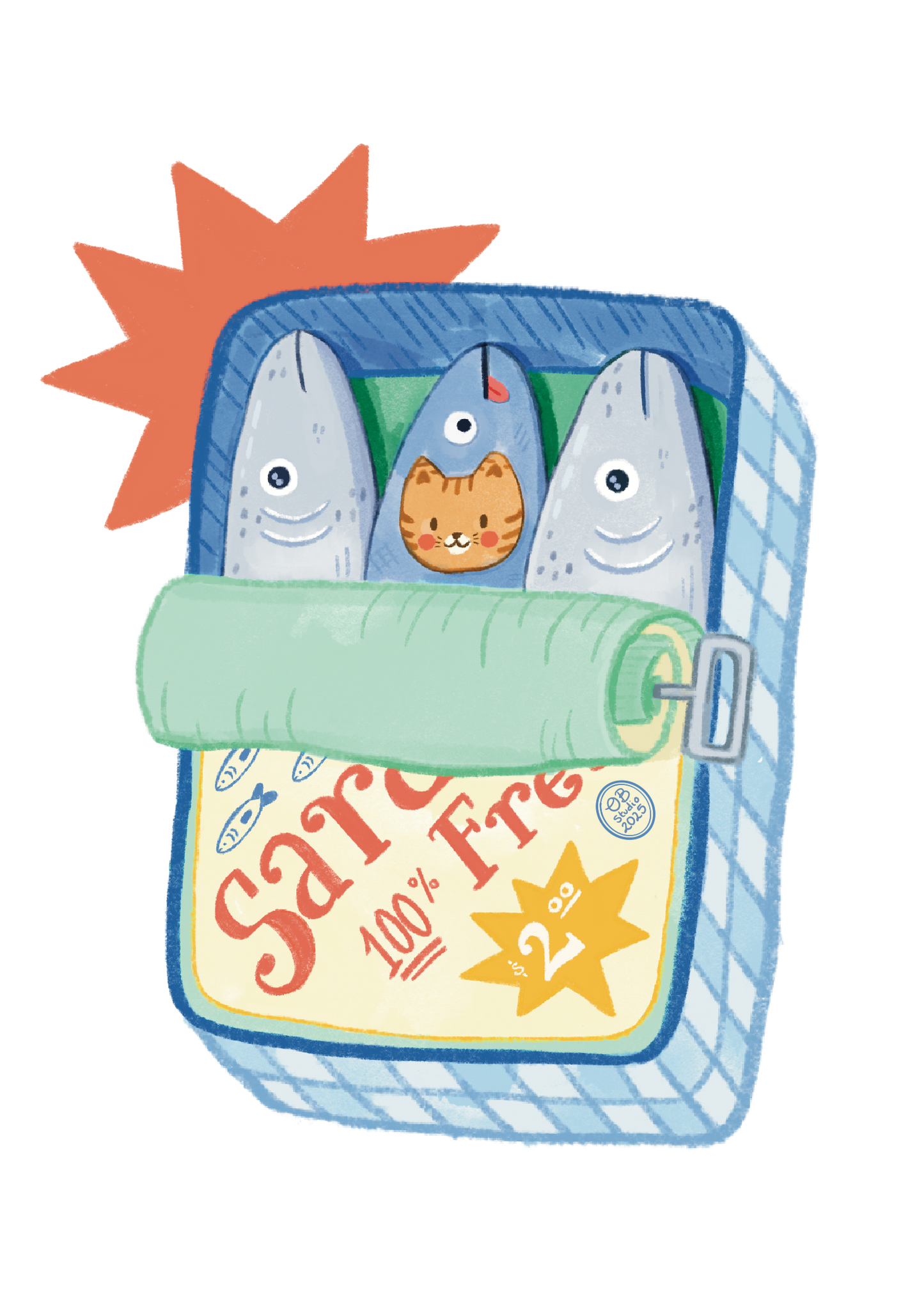 Something's Fishy sticker