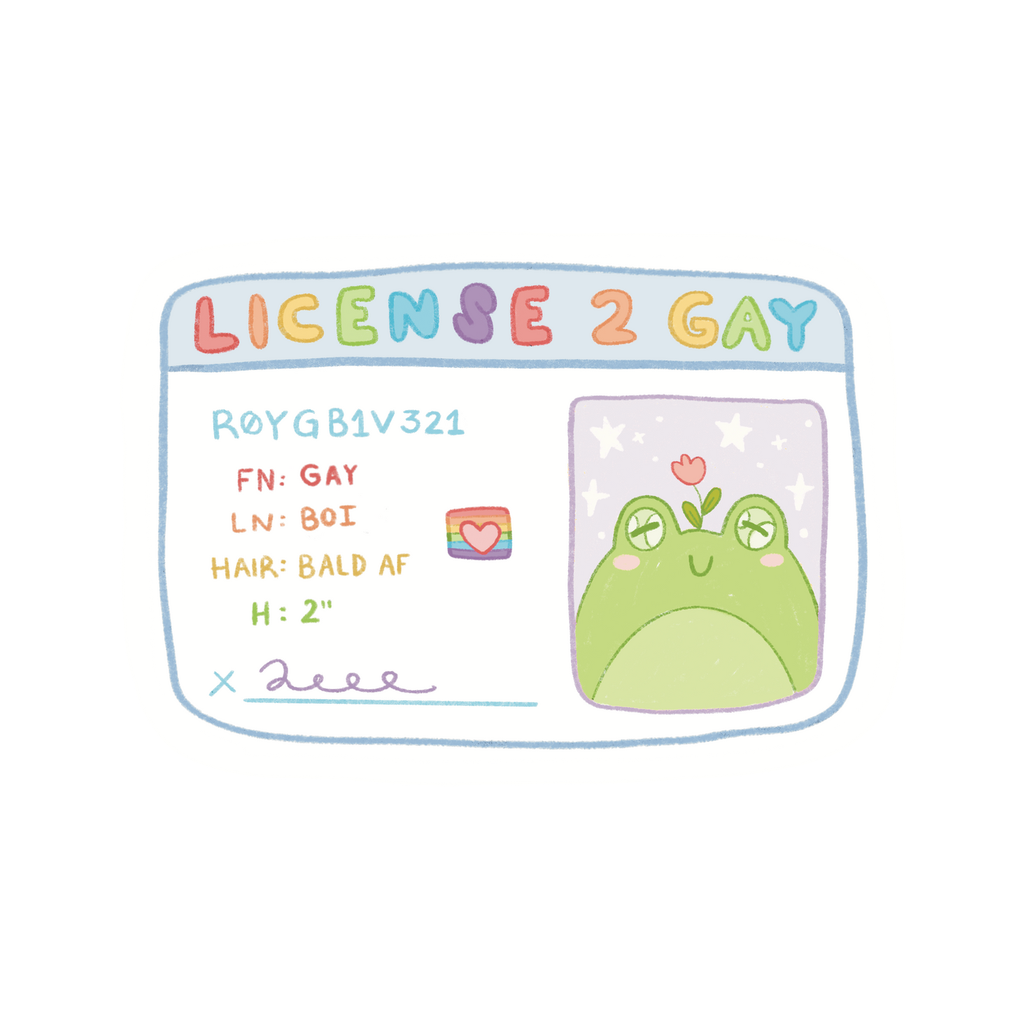 License to Gay sticker