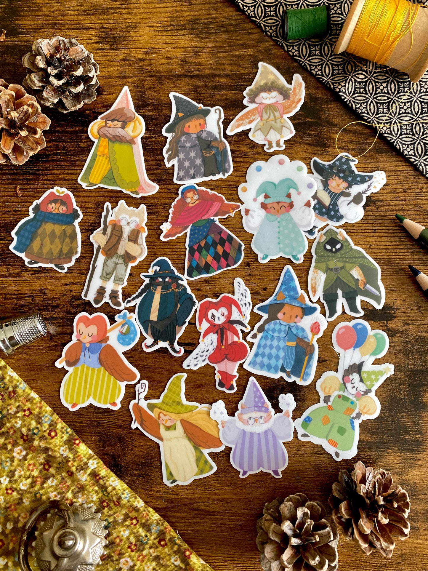 The Owl Folk sticker pack